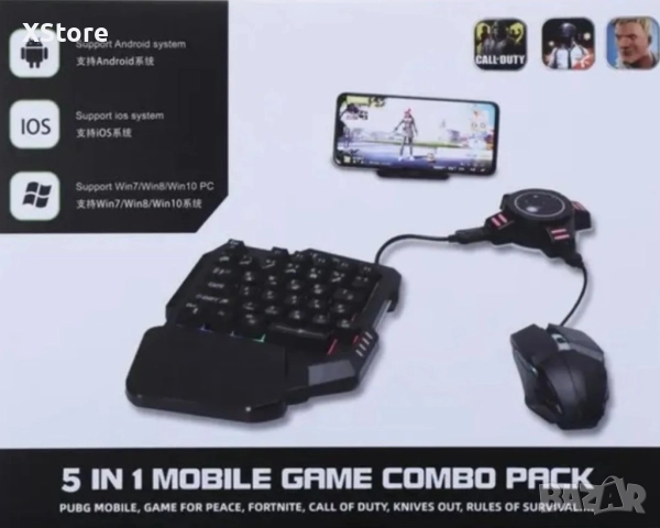 Геймърска мишка и клавиатура за телефон, смартфон, таблет, снимка 12 - Клавиатури и мишки - 52568619