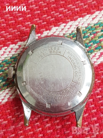 Швейцарски часовник ONSA, снимка 2 - Антикварни и старинни предмети - 53923623