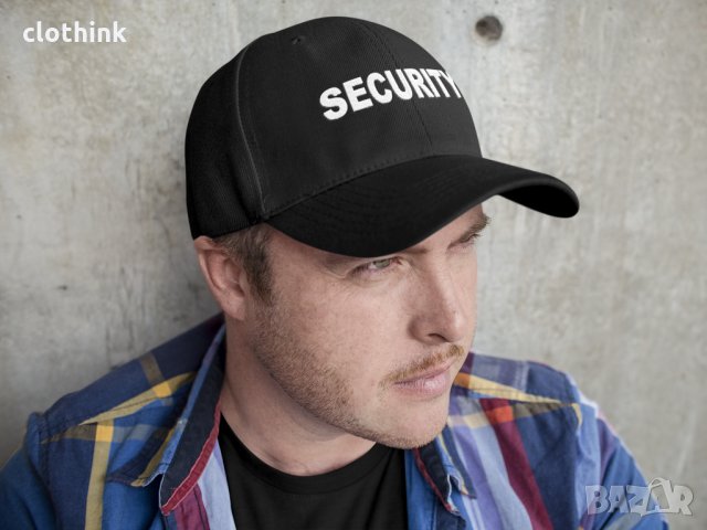 Шапка с козирка и надпис SECURITY/ОХРАНА, снимка 3 - Шапки - 30344181