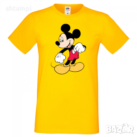 Мъжка тениска Mickey Mouse 4 Подарък,Изненада,Рожден ден, снимка 10 - Тениски - 36576288
