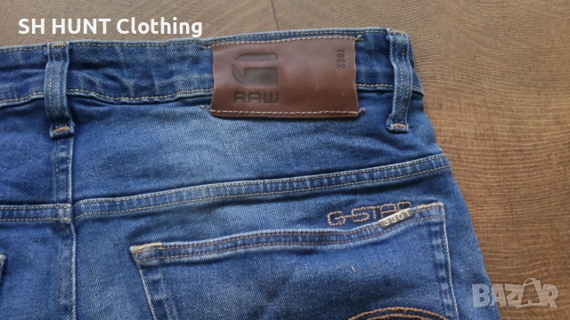 G-Star 3301 LOW TAPERED Jeans Размер 32 / 30 еластични дънки 1-61, снимка 8 - Дънки - 52216867