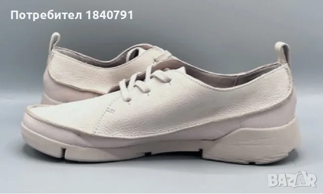 Дамски обувки CLARKS Trigenic – Бежови – № 40, естествена мека кожа, снимка 6 - Дамски ежедневни обувки - 56112422