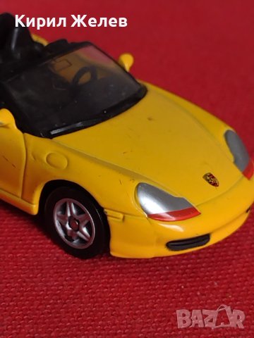 Метална количка PORSCHE BOXSTER MADE IN CHINA WELLY за КОЛЕКЦИЯ ДЕКОРАЦИЯ 68861, снимка 7 - Колекции - 40679404