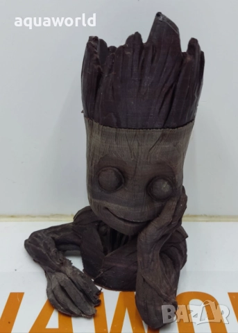 "ПРОМОЦИЯ" Изкуствена Декорация Baby Groot /Грут/, снимка 4 - Оборудване за аквариуми - 52362947