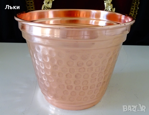 Меден съд,ледарка,чиста червена мед 1.6 л. 