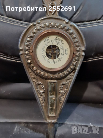Барометър , снимка 3 - Антикварни и старинни предмети - 36466638