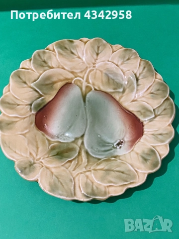 Sarregueminess.Антична чиния (1920-1950г.) от френска майолика