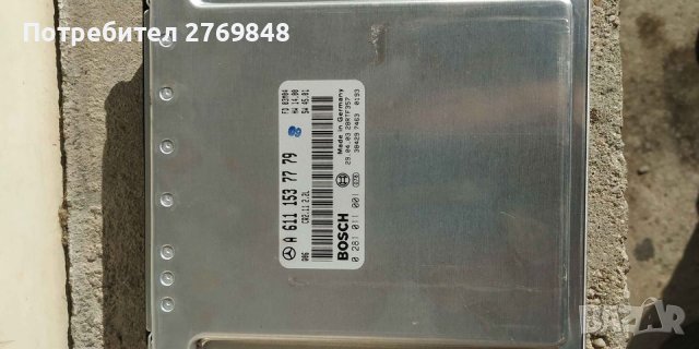 Компютър за MERCEDES ECU C-CLASS W203 220CDI ECU A6111537779 0281011001, снимка 4 - Части - 37089835