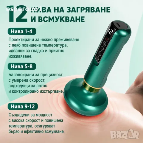 Антицелулитен вакуумен масажор за тяло с вендузи, снимка 4 - Масажори - 55877162