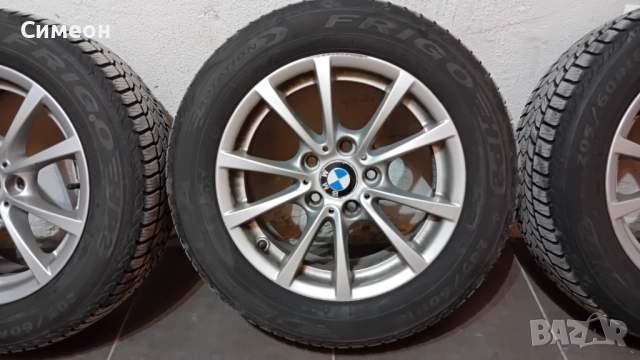 Оригинални джанти BMW 16" 7JX16 H2 със зимни гуми Debica Frigo HP2 8mm грайфер made in France., снимка 3 - Гуми и джанти - 51725188