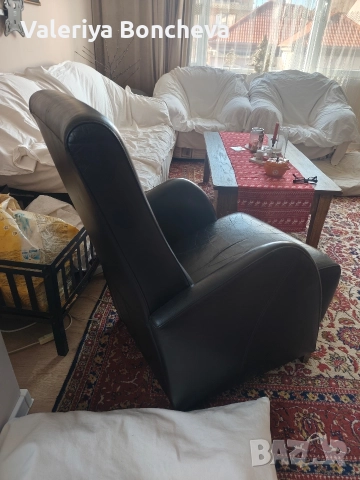 кожено кресло, снимка 5 - Дивани и мека мебел - 52934891