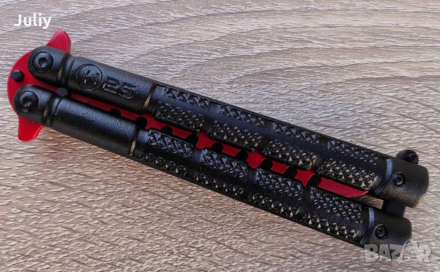 Тренировъчен нож пеперуда - нов модел, снимка 7 - Ножове - 35516098