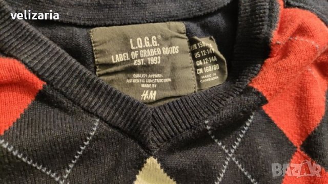 Пуловер за момче НМ 12-14, снимка 2 - Детски пуловери и жилетки - 38729705