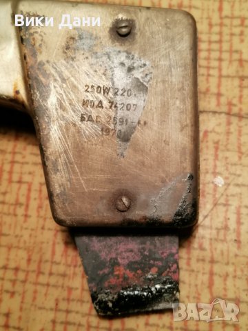 250 вата соц поялник с медна голяма човка, снимка 3 - Поялници и запояване - 38252752