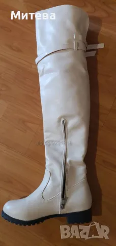 Нови чизми - телесен цвят, снимка 6 - Дамски ботуши - 48772980