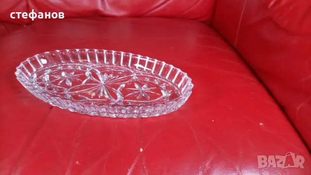 Два кристални съда в един стил, снимка 10 - Прибори за хранене, готвене и сервиране - 49399437