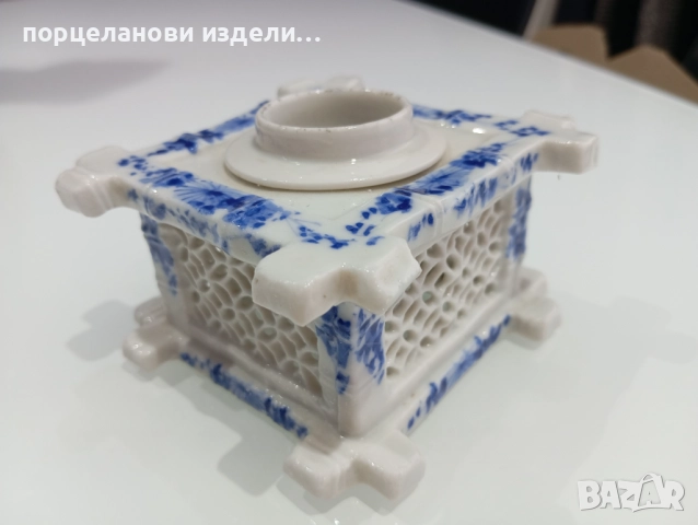 Порцеланов стар свещник 