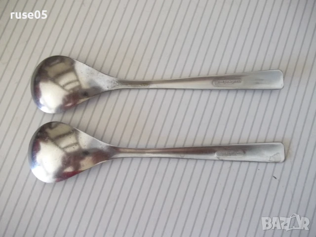 Лот от 2 бр. лъжици "П.Денев-Габрово" за сладолед, снимка 3 - Прибори за хранене, готвене и сервиране - 51006545