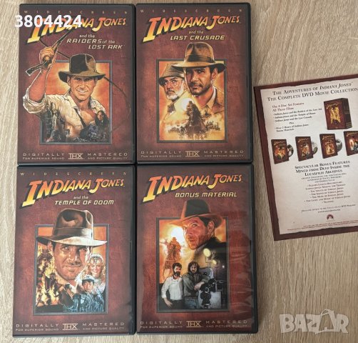 Indiana Jones Trilogy DVD + бонус диск, снимка 3 - DVD филми - 44335967