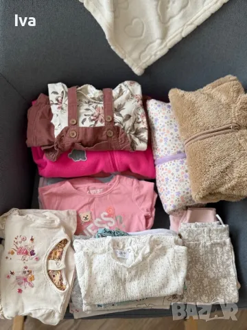 Лот бебешки дрехи за момиче 62 68 74 zara hm next guess