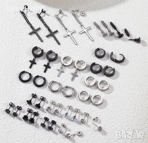 Мъжки обеци от медицинска (неръждаема) стомана 