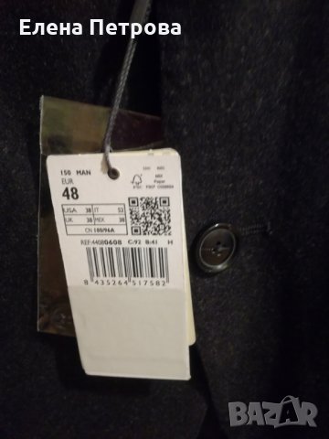 Ново вълнено сако Манго размер 48/ук 38, снимка 2 - Сака - 34058252