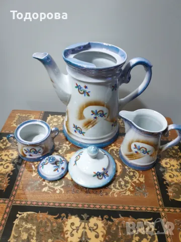 Старинен порцеланов лот със седефен отблясък  от началото на ХIX-ти век, снимка 3 - Сервизи - 48653869