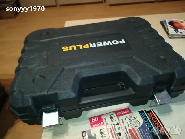POWERPLUS-КОМПРЕСОР+БАТЕРИЯ+ЗАРЯДНО 0104251852, снимка 2 - Аксесоари и консумативи - 49729916