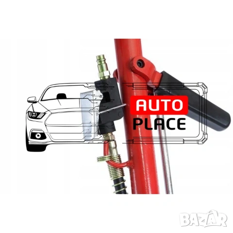 Пневматично – хидравличен крик за камиони тип крокодил 35 тона 260 – 510 мм HAWEK, снимка 4 - Други инструменти - 54035835