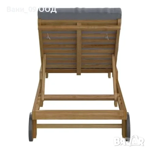 Висококачествен шезлонг от акациева дървесина , снимка 3 - Градински мебели, декорация  - 49732573