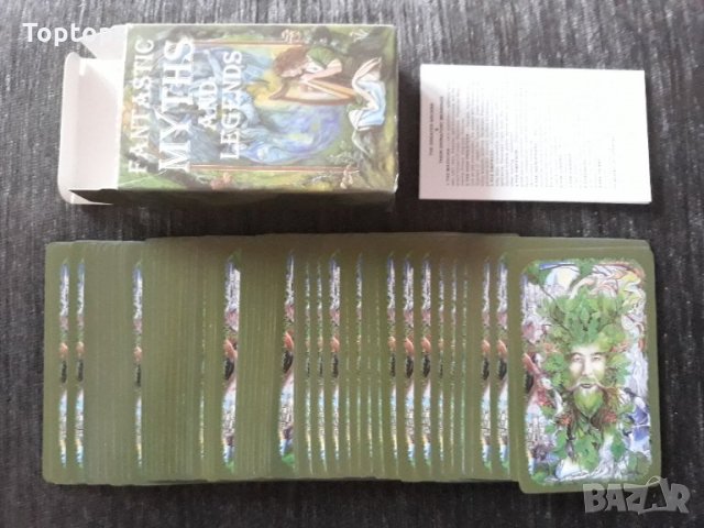80 таро карти с кант и малка книжка: Fantastic Myths and Legends Tarot, снимка 7 - Карти за игра - 34436817