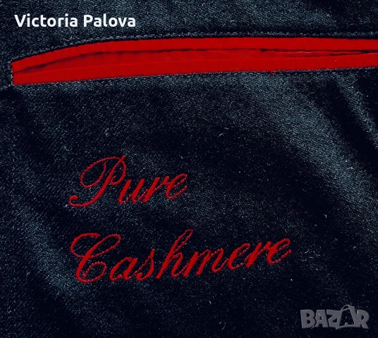 Луксозно черно кашмирено сако J.D. Fielding 100% кашмир, снимка 12 - Сака - 53990960