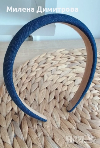 Диадеми от деним с възел / Диадема от деним с дунапрен , снимка 15 - Аксесоари за коса - 48940978
