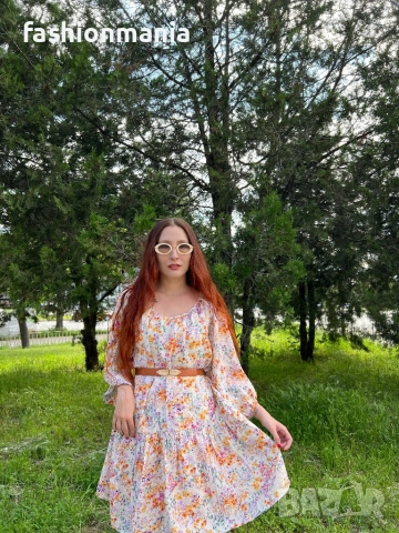 Лятна флорална рокля на H&M, снимка 6 - Рокли - 52105226