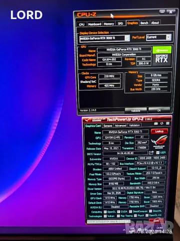 Видеокарта RTX 3060Ti 8GB Gainward Ghost OC, снимка 9 - Видеокарти - 55854559