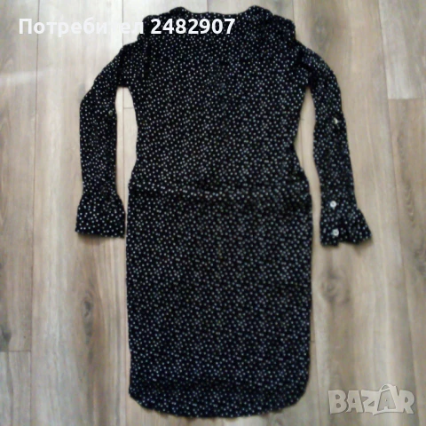 Кенарена дамска рокля, снимка 4 - Рокли - 51194218