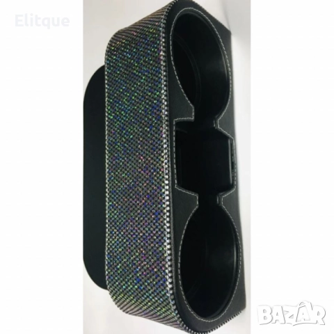 Кожен органайзер с камъни – поставка за чаши и телефон за кола, снимка 5 - Други стоки за дома - 52657502