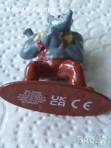 Малка метална фигурка на носорог 44068, снимка 5 - Колекции - 52730373