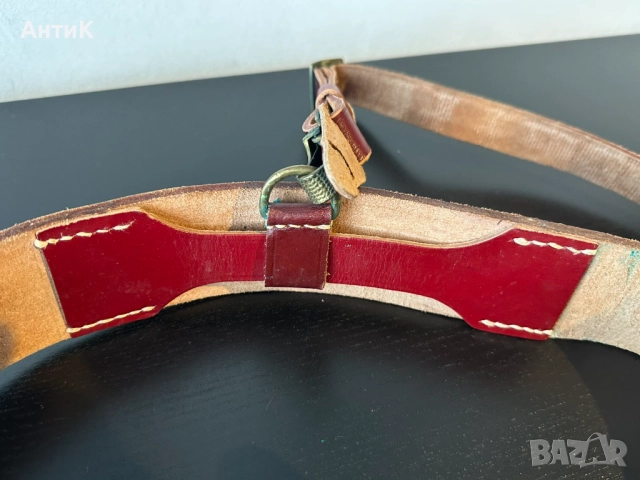 Военен Офицерски Колан с Портупей, снимка 5 - Антикварни и старинни предмети - 52271233
