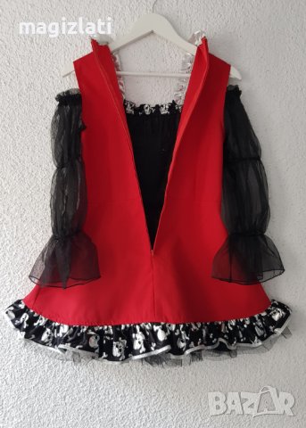 Рокля за Хелуин с черепи размер ХS-S - нова, снимка 15 - Рокли - 42701371