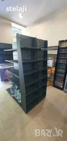 ПРОМО! ОСТРОВНИ СТЕЛАЖИ ЗА МАГАЗИН - ТЪМНО СИВ МАТ ИЛИ БЯЛ!, снимка 10 - Стелажи и щандове - 49447854