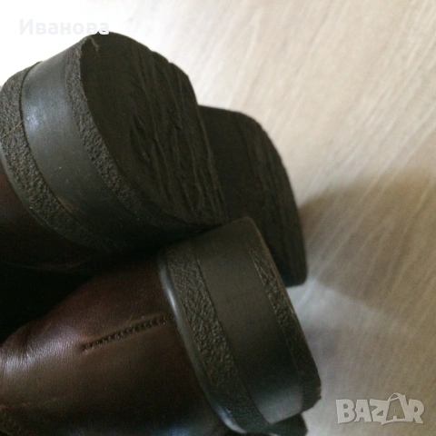 Кафяви боти  Salamander - естественна кожа., снимка 6 - Дамски боти - 54044237