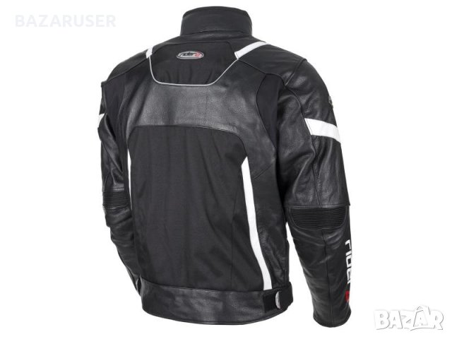 Черно кожено яке RIDERO/размер S,M,L,XL,XXL/Гаранция 12 месеца/, снимка 3 - Аксесоари и консумативи - 30790452