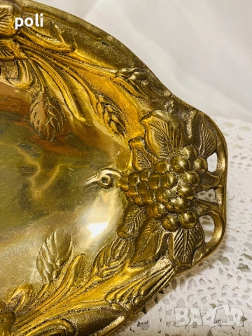 поднос от бронз , снимка 3 - Декорация за дома - 52477698