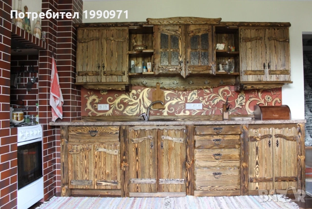 Кухя по индивидуален проект. Масив - орех, елша, бреза, череша, акация, смърч, чинар, бряст, дъб., снимка 6 - Кухни - 52476422