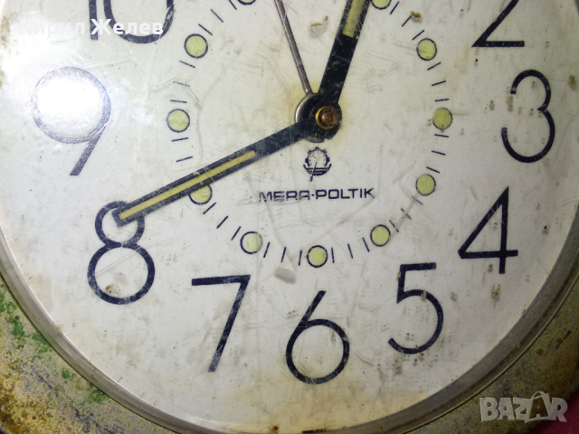 MERA-POLTIK Стар РЯДЪК ПОЛСКИ КОЛЕКЦИОНЕРСКИ МЕХАНИЧЕН БУДИЛНИК МЕРА-ПОЛТИК 26498, снимка 7 - Антикварни и старинни предмети - 44549131