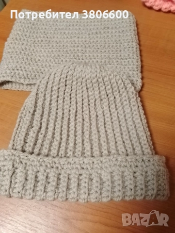 Зимна топла шапка с шал, снимка 9 - Шапки - 52774509