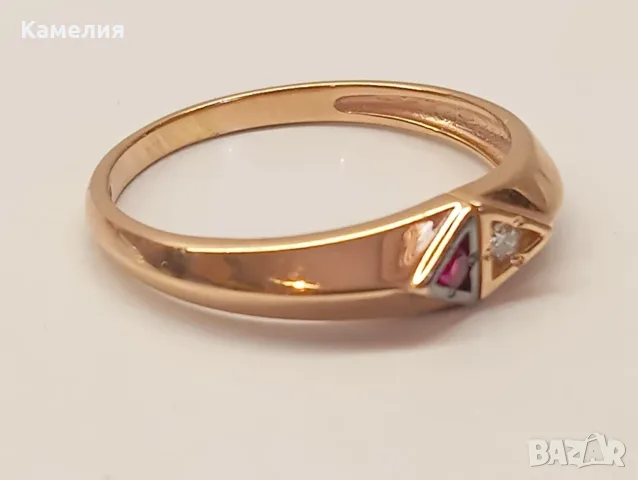 Руско злато. Пръстен , снимка 8 - Пръстени - 55831576
