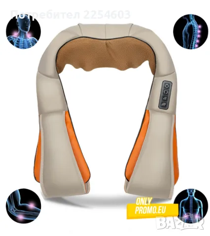 Масажьор за врат и гръб, снимка 4 - Масажори - 46381675