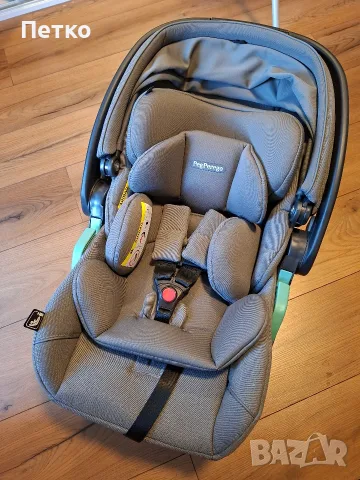 Столче за кола Peg Perego Primo Viaggio Lounge + въртяща база Base Giro, снимка 2 - Столчета за кола и колело - 55977937